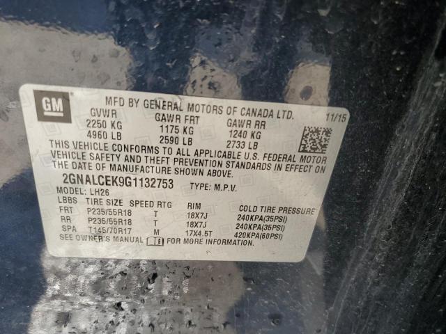 2GNALCEK9G1132753 2016 CHEVROLET EQUINOX