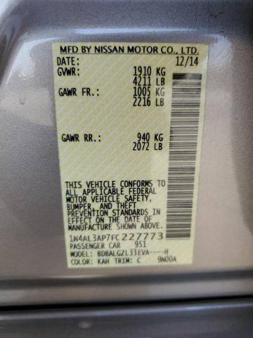 2015 NISSAN ALTIMA 2.5 - 1N4AL3AP7FC227773