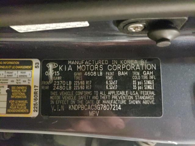 2016 KIA SPORTAGE L - KNDPBCAC3G7807214