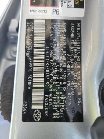 2015 TOYOTA CAMARY 4T4BF1FKXFR482159