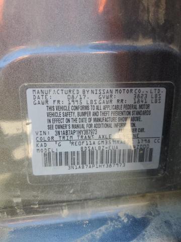 2017 NISSAN SENTRA S - 3N1AB7AP1HY387973