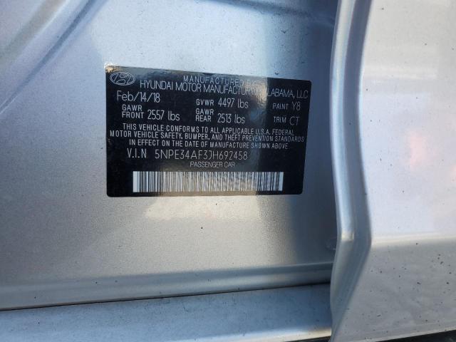 2018 HYUNDAI SONATA SPO - 5NPE34AF3JH692458