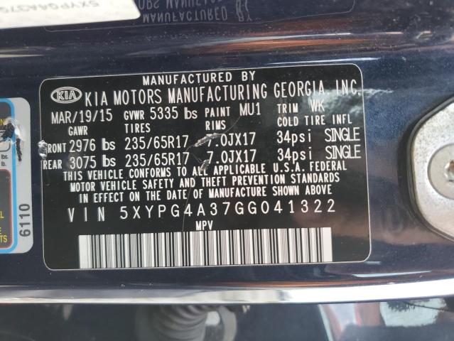 2016 KIA SORENTO LX 5XYPG4A37GG041322