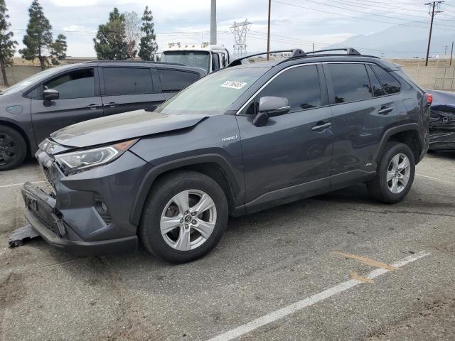 TOYOTA RAV4 XLE 2019 gray  hybrid engine JTMRWRFVXKD015906 photo #1