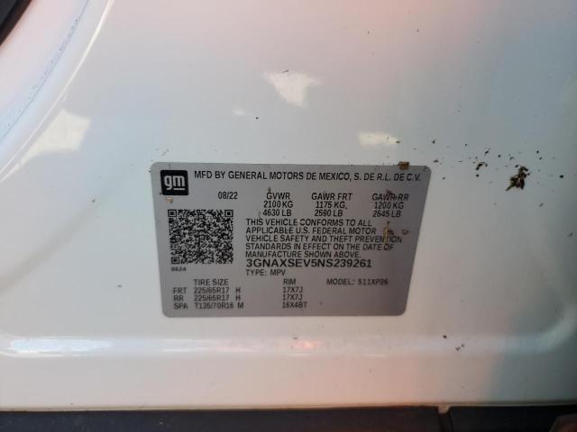 2022 CHEVROLET EQUINOX LS - 3GNAXSEV5NS239261