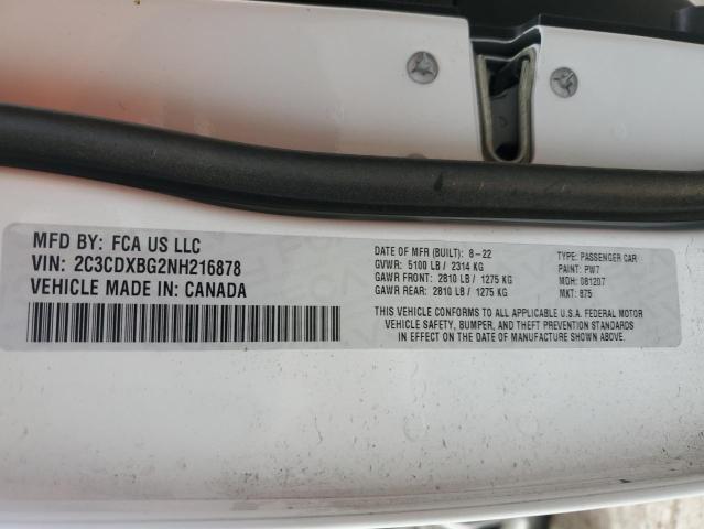 2022 DODGE CHARGER SX - 2C3CDXBG2NH216878