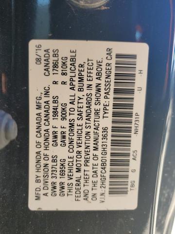 2016 HONDA CIVIC LX 2HGFC4B01GH313636