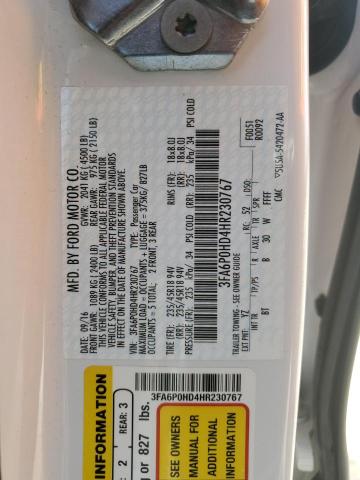 2017 FORD FUSION SE - 3FA6P0HD4HR230767