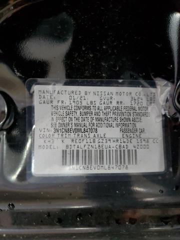 2021 NISSAN VERSA SV - 3N1CN8EV0ML847078