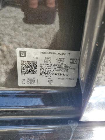 2019 GMC SIERRA C15 - 1GTP8DED9KZ246103
