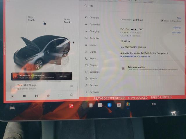 2023 TESLA MODEL Y - 7SAYGDEE7PF617386