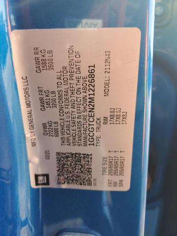 2021 CHEVROLET COLORADO L - 1GCGTCEN2M1226861