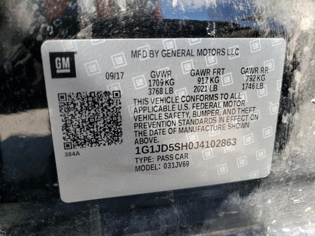 2018 CHEVROLET SONIC LT - 1G1JD5SH0J4102863
