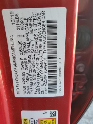 2020 HONDA ACCORD LX - 1HGCV1F17LA024106
