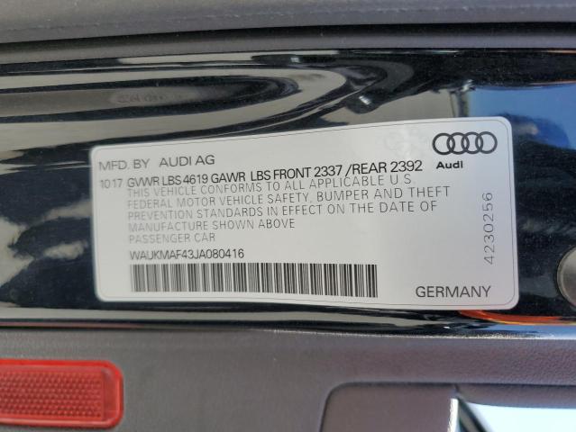 2018 AUDI A4 PREMIUM - WAUKMAF43JA080416