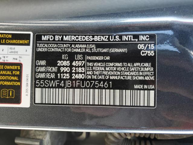 2015 MERCEDES-BENZ C 300 - 55SWF4JB1FU075461