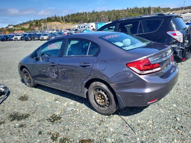HONDA CIVIC LX 2014 gray  gas 2HGFB2F40EH028900 photo #3