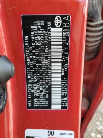 2015 TOYOTA COROLLA L - 5YFBURHE3FP288046
