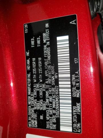 2021 TOYOTA HIGHLANDER 5TDZZRAH0MS516822