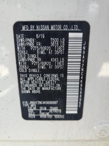 2019 NISSAN ARMADA SV - JN8AY2NC4K9588967