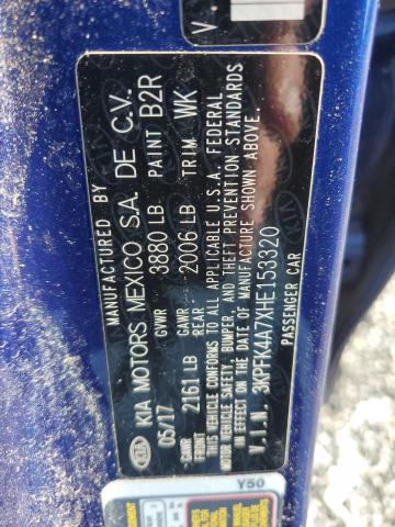 2017 KIA FORTE LX - 3KPFK4A7XHE153320