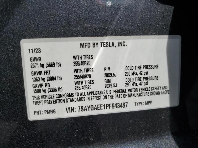 2023 TESLA MODEL Y - 7SAYGAEE1PF943487