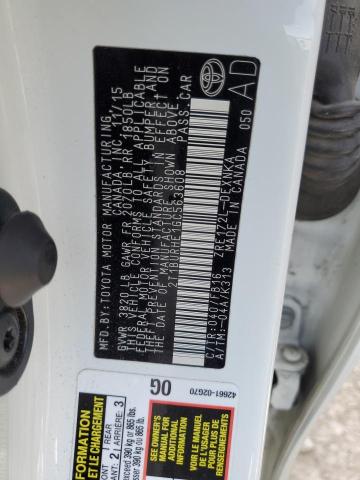 2016 TOYOTA COROLLA L - 2T1BURHE1GC563608