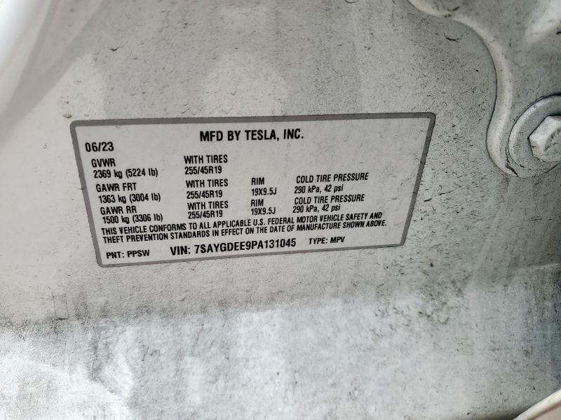 2023 TESLA MODEL Y - 7SAYGDEE9PA131045
