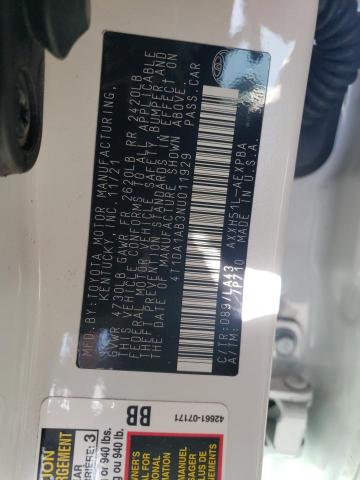 2022 TOYOTA AVALON LIM 4T1DA1AB3NU011929