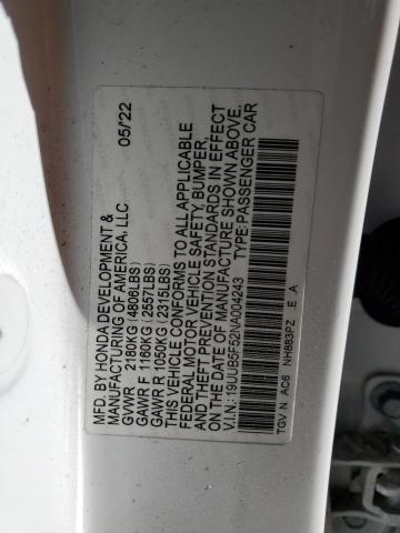 2022 ACURA TLX TECH A - 19UUB5F52NA004243