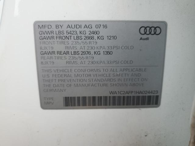 2017 AUDI Q5 PREMIUM - WA1C2AFP1HA024423
