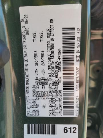 2022 TOYOTA TACOMA DOU - 3TMCZ5AN1NM512901