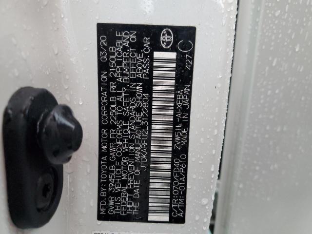 2020 TOYOTA PRIUS L - JTDKARFU2L3122804
