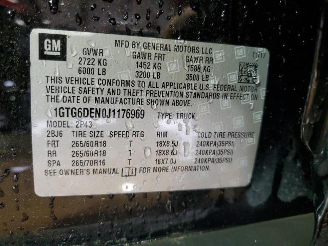 2018 GMC CANYON SLT 1GTG6DEN0J1176969