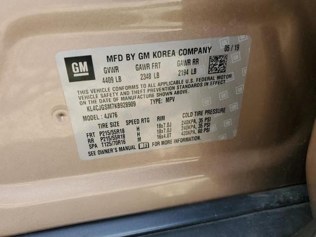 2019 BUICK ENCORE ESS KL4CJGSM7KB928909