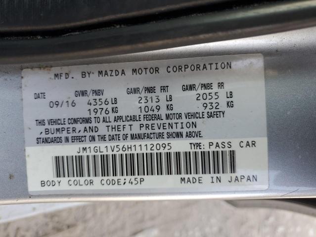 2017 MAZDA 6 TOURING - JM1GL1V56H1112095