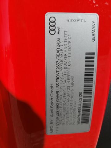 2018 AUDI RS5 WUAPWAF59JA902120