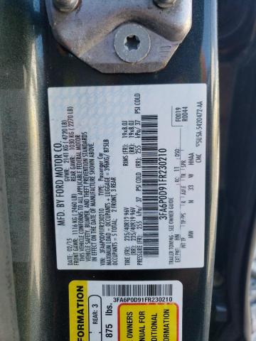 2015 FORD FUSION TIT - 3FA6P0D91FR230210