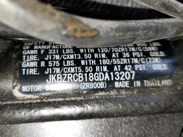 2016 KAWASAKI ZR800 B - JKBZRCB18GDA13207