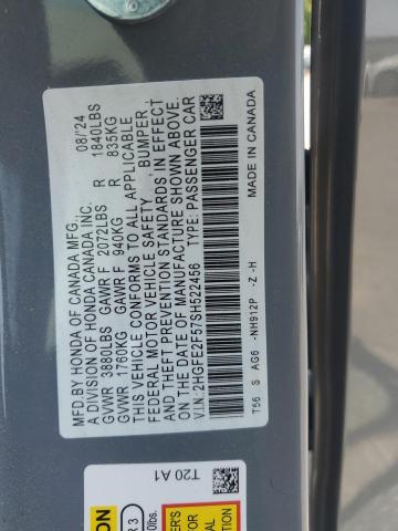 2025 HONDA CIVIC SPOR - 2HGFE2F57SH522456