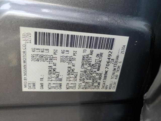 2021 NISSAN ROGUE SV - 5N1AT3BB9MC706492