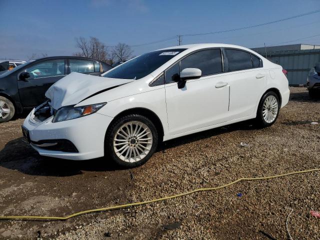 HONDA CIVIC LX 2014 white  gas 19XFB2F57EE042537 photo #1