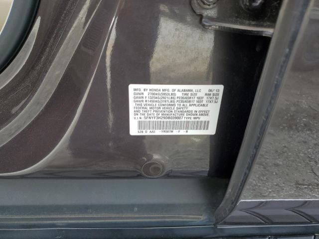 2013 HONDA PILOT LX - 5FNYF3H29DB039007