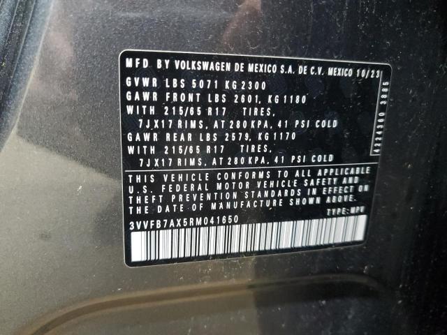 2024 VOLKSWAGEN TIGUAN S 3VVFB7AX5RM041650