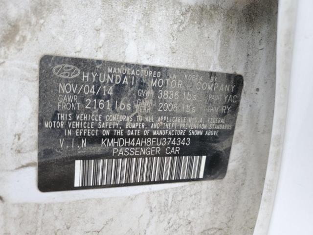 2015 HYUNDAI ELANTRA SE - KMHDH4AH8FU374343