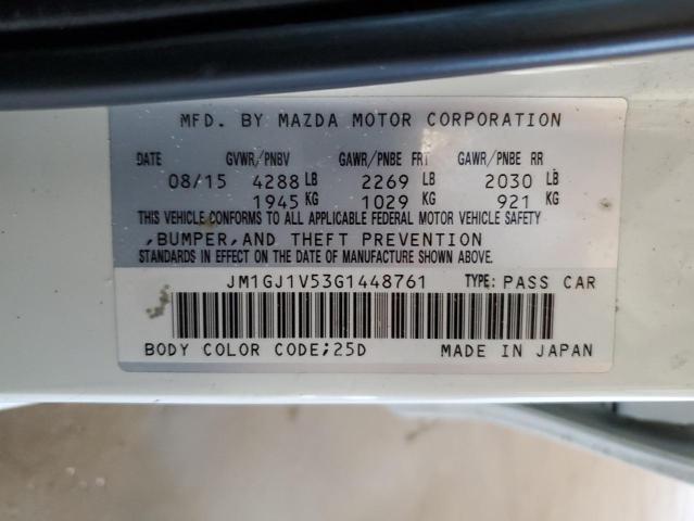 2016 MAZDA 6 TOURING - JM1GJ1V53G1448761