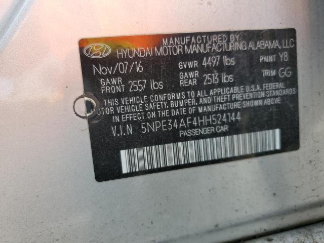 2017 HYUNDAI SONATA SPO - 5NPE34AF4HH524144