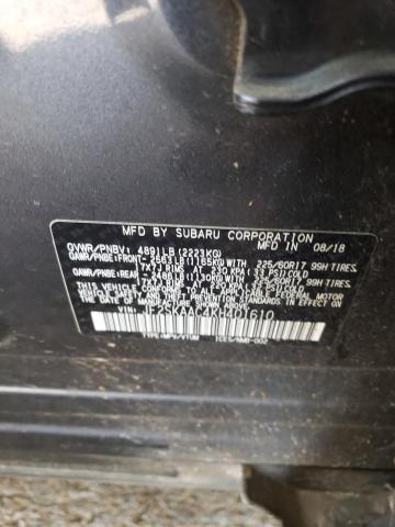 2019 SUBARU FORESTER JF2SKAAC4KH401610