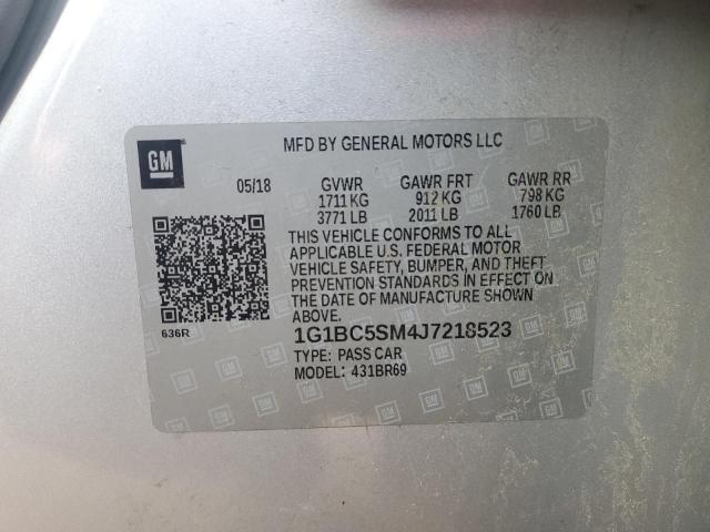 2018 CHEVROLET CRUZE LS - 1G1BC5SM4J7218523