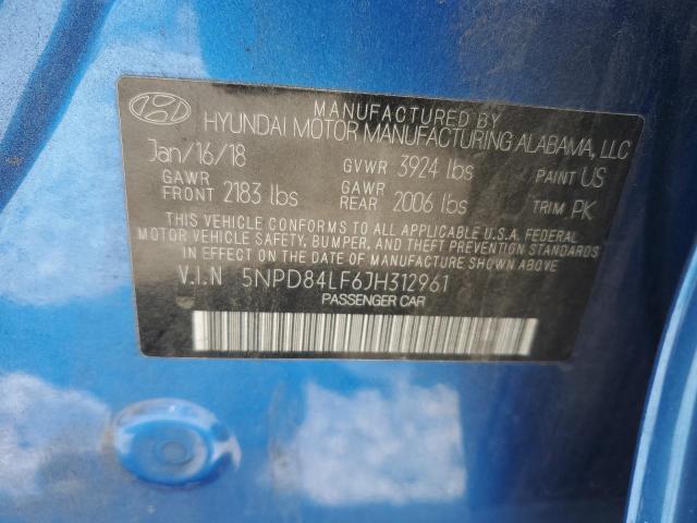 2018 HYUNDAI ELANTRA SE - 5NPD84LF6JH312961